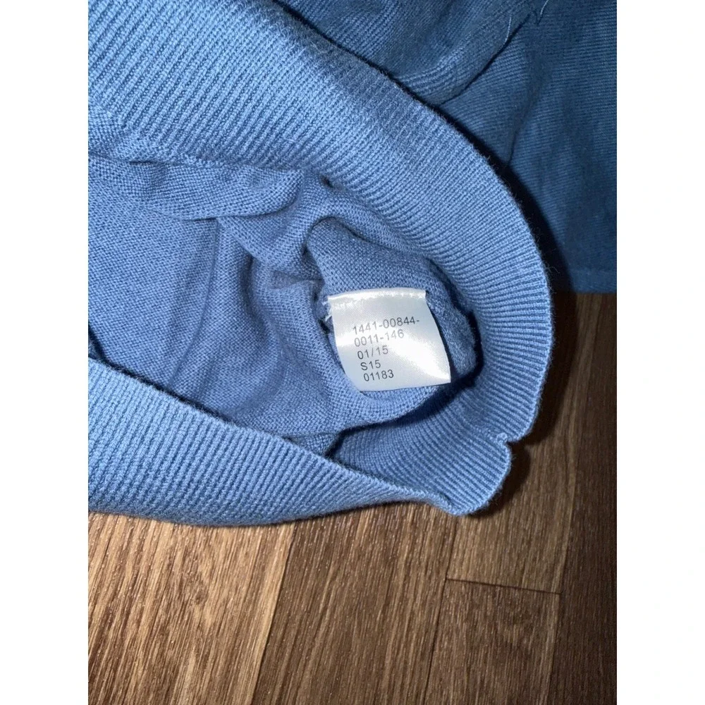 Jos A‎ Bank Signature Collection Blue 100% Pima Cotton Quarter Zip Sweater XL